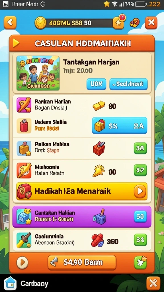 cuputoto - Fitur sosial yang memungkinkan interaksi antar pemain.